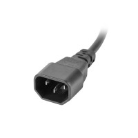 Lanberg PDU-07F-0200-IEC-BK, 1U, Horizontal, Schwarz, 7 AC-Ausgänge, Typ F, C14-Koppler