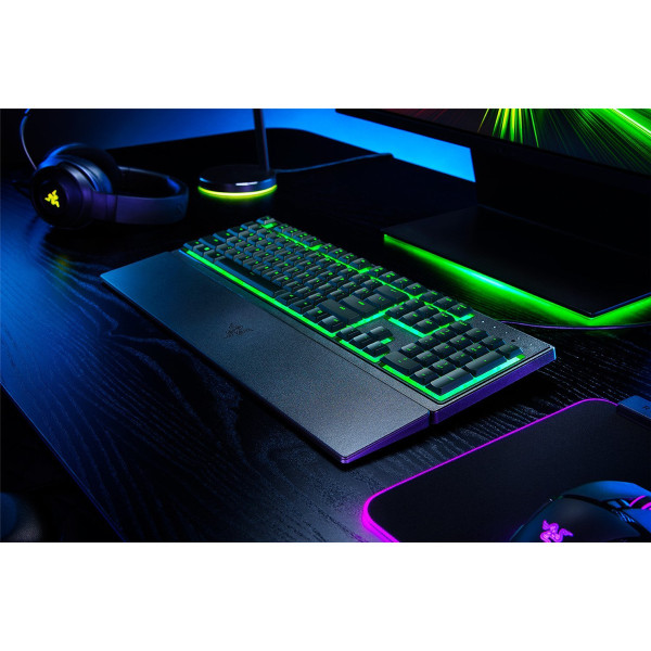 Razer Ornata V3 X, Kabelgebunden, USB, Membran Key Switch, QWERTZ, RGB-LED, Schwarz