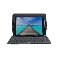 Logitech Universal Folio with integrated keyboard for 9-10 inch tablets, QWERTZ, Deutsch, Jede Marke, iPad Air 2 iPad Air iPad 2 iPad 3 iPad 4 Samsung Galaxy Tab ® A-9.7 in Galaxy Samsung Tab S..., Schwarz, 25,4 cm (10")