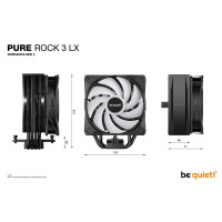 Be Quiet! Pure Rock 3 LX, Luftkühlung, 12 cm, 2000...