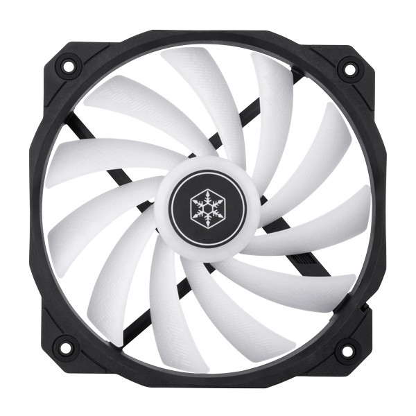 SilverStone Shark Force 160 ARGB, Ventilator, 1600 RPM, Schwarz, Weiß
