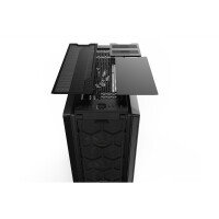 Be Quiet! Silent Base 802 Window Black, Midi Tower, PC, Schwarz, ATX, EATX, micro ATX, Mini-ITX, Acrylnitril-Butadien-Styrol (ABS), Stahl, 18,5 cm