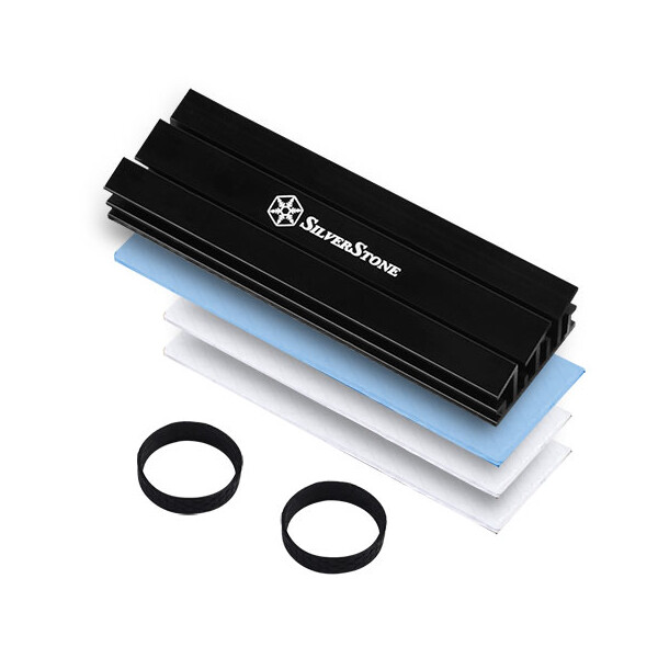 SilverStone SST-TP02-M2, Kühlkörper/Radiator, Schwarz