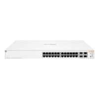 HPE Aruba Instant On 1930 24G Class4 PoE 4SFP/SFP+ 370W (x10), Managed, L2+, Gigabit Ethernet (10/100/1000), Power over Ethernet (PoE), Rack-Einbau, 1U