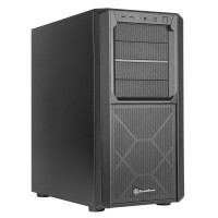 SilverStone SETA D1, Midi Tower, PC, Schwarz, ATX, EATX,...