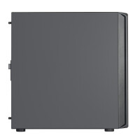 SilverStone SETA D1, Midi Tower, PC, Schwarz, ATX, EATX, micro ATX, Mini-ITX, SSI CEB, Kunststoff, Stahl, 18,2 cm