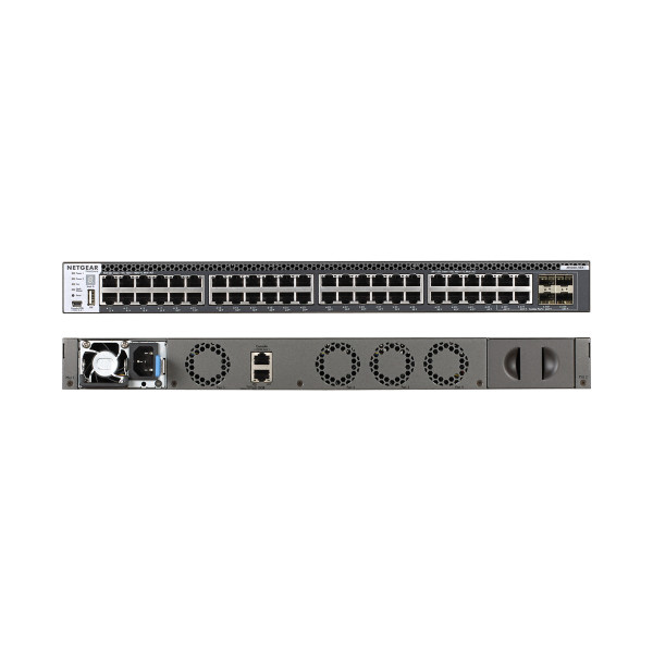 Netgear M4300-48X/US/EME, Managed, 10G Ethernet (100/1000/10000), Rack-Einbau, 1U