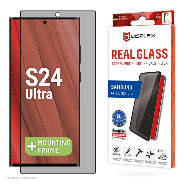 DISPLEX E.V.I. 01902, Samsung, Galaxy S24 Ultra, Staubresistent, Kratzresistent, Schwarz, Transparent, 1 Stück(e)