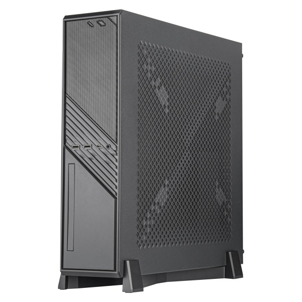 SilverStone MILO 12, Mini Tower, PC, Schwarz, Mini-ITX, Kunststoff, Stahl, 7,7 cm