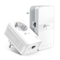 TP-LINK AC1200 AV1000 Gigabit WLAN Powerline Adapter Kit mit Steckdose, 1200 Mbit/s, IEEE 802.11a, IEEE 802.11ac, IEEE 802.11b, IEEE 802.11g, IEEE 802.11n, IEEE 802.3, IEEE 802.3ab,..., Type E/F, Gigabit Ethernet, 10,100,1000 Mbit/s, Wi-Fi 5 (802.11ac)