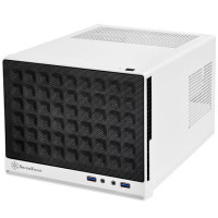 SilverStone SG13, Mini Tower, PC, Schwarz, Weiß, Mini-ATX, Mini-DTX, Stahl, 6,1 cm