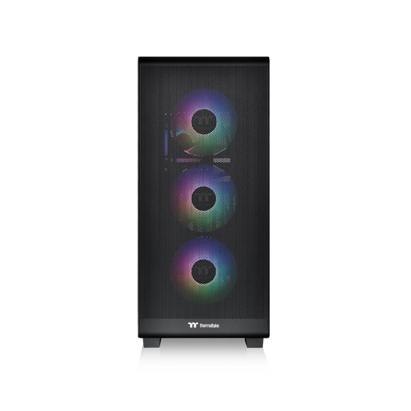 Thermaltake S250 TG, Midi Tower, PC, Schwarz, ATX, EATX, micro ATX, Mini-ITX, SPCC, 16,5 cm