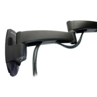Ergotron 200 Series Wall Mount Arm, 2 Extensions, 11,3 kg, 61 cm (24"), 75 x 75 mm, 100 x 100 mm, Schwarz