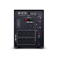 CyberPower Systems CyberPower PR3000ELCDSXL Line-Interactive USV 3000VA/2700W Tower, Reine Sinuswelle, AVR, LCD, Ausgang (8) IEC, RS232, USB (HID), EPO, Expansion Port für opt. Netzwerkkomunikation, Anschluss f. opt. Batterieerweiterung, Line-Interaktiv,
