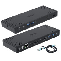 i-tec USB 3.0 / USB-C / Thunderbolt 3 Dual Display...