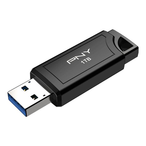 PNY Pro Elite V3, 1 TB, USB Typ-A, 3.2 Gen 2 (3.1 Gen 2), 1000 MB/s, Dia, Schwarz