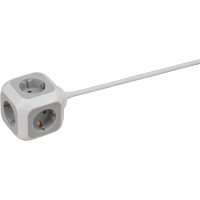 Brennenstuhl 1150090, 1,4 m, 4 AC-Ausgänge, Indoor, IP20, Weiß, 230 V