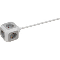 Brennenstuhl 1150090, 1,4 m, 4 AC-Ausgänge, Indoor, IP20, Weiß, 230 V