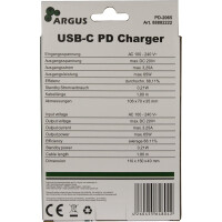 Inter-Tech PD-2065, Drinnen, AC, 20 V, Schwarz