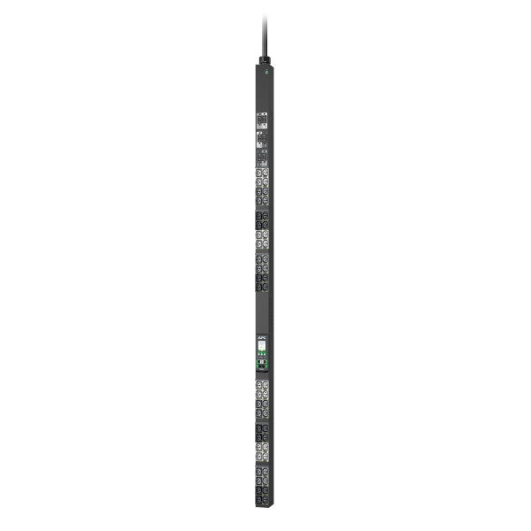 APC NetShelter Rack PDU Advanced, Switched, 3PH, 22,1kW 400V 32A or 17.3kW 415V 30A, 48 Ausgänge, IEC309, Geändert, 0U, Dreiphasig, Senkrecht, Schwarz, LCD