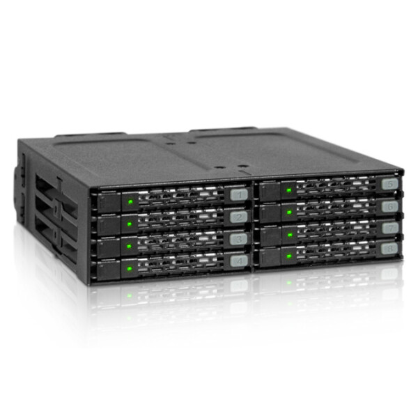 Icy Dock MB998SP-B, 875 g, Schwarz