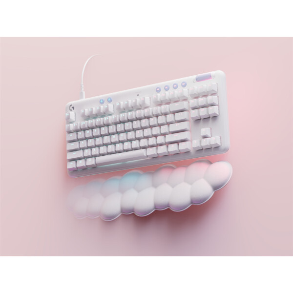 Logitech G 920-010420, Kabelgebunden, USB, Mechanischer Switch, QWERTY, RGB-LED, Weiß