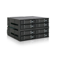 Icy Dock MB508SP-B, 2x 5,25", Carrier Panel, 2.5", Serial ATA III, Schwarz, Metall