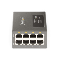StarTech.com 4-Port Multi-Gigabit PoE++ Injector, 5/2.5/1G Ethernet (NBASE-T), PoE/PoE+/PoE++ (802.3af/802.3at/802.3bt), 160W Budget Injektor, Wand-/DIN-Schienen Montage, PoE Adapter Unmanaged, 2.5 Gigabit Ethernet, 5 Gigabit Ethernet, Schnelles Ethernet,