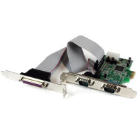 StarTech.com 2S1P Seriell/Parallel RS232 PCI Express Karte mit 16550 UART, PCIe, Seriell, PCIe 1.0a, RS-232, Grün, Edelstahl, ASIX - MCS9901CV-CC