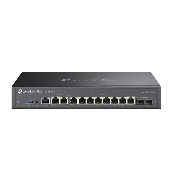 TP-LINK Omada ER7412-M2, Ethernet-WAN, 2.5 Gigabit Ethernet, Gigabit Ethernet, Schwarz