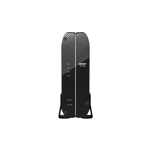 QNAP TS-410E, NAS, Tower, Intel® Celeron®, J6412, Schwarz