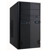Linkworld 727-22 + LPW19-25, Tower, PC, Schwarz, 450 W, 80,90,120 mm, 80,90 mm
