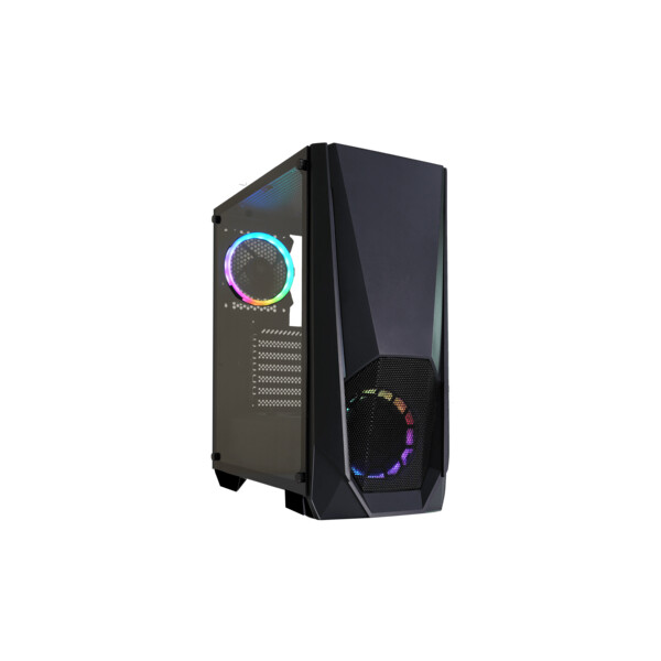 Xilence X505.ARGB, Midi Tower, PC, Schwarz, ATX, micro ATX, Mini-ITX, Acrylnitril-Butadien-Styrol (ABS), Kunststoff, Gehärtetes Glas, 120,140 mm
