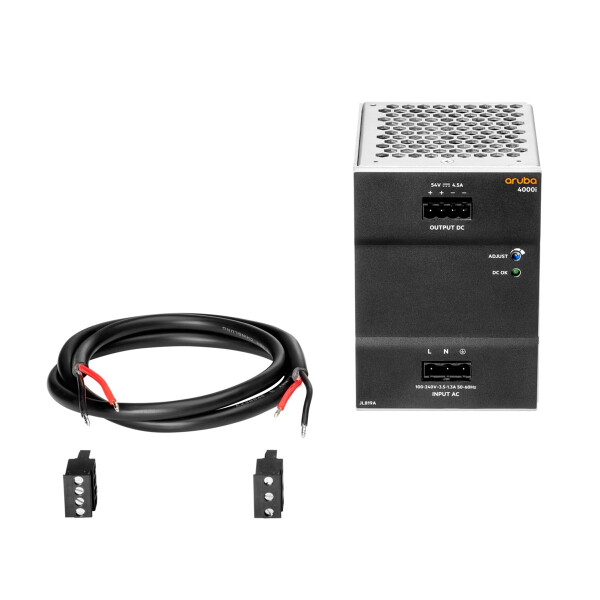 HPE Networking 4000i POE 54VDC 240W 100-240VAC DIN Power Supply - Stromversorgung - Aruba 4000i - 240 W - 100 - 240 V - 50 - 60 Hz - 54 V
