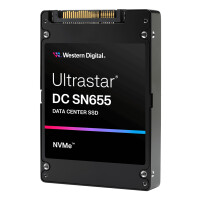 WD Ultrastar DC SN655, 7,68 TB, U.3, 6800 MB/s
