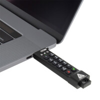 Apricorn Aegis Secure Key 3NXC, 4 GB, USB Typ-A, 3.2 Gen 1 (3.1 Gen 1), Kappe, 22 g, Schwarz