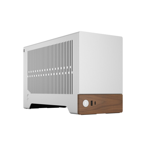 Fractal Design Terra, Small Form Factor (SFF), PC, Silber, Mini-ITX, Aluminium, Walnuss, 7,7 cm