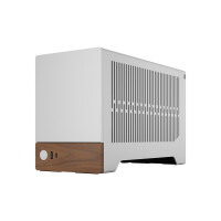 Fractal Design Terra, Small Form Factor (SFF), PC, Silber, Mini-ITX, Aluminium, Walnuss, 7,7 cm