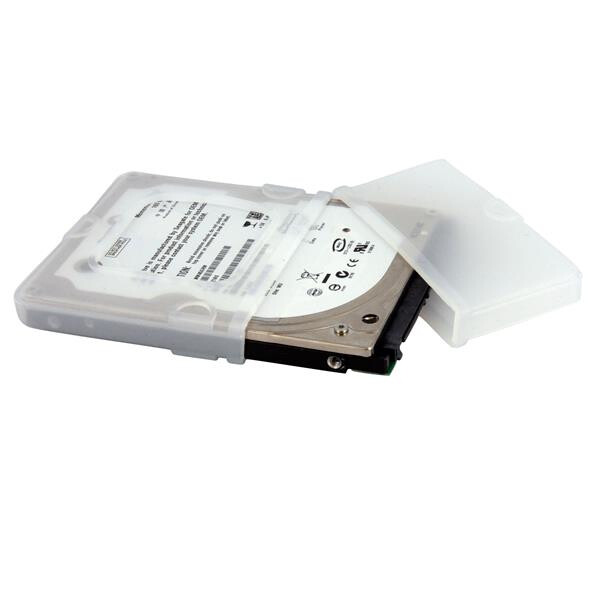 StarTech.com 2,5" Silikon Festplatten Schutzhülle, Schutzhülle, Silikon, Transparent, 2.5", Schockresistent, 73 mm