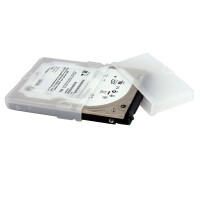 StarTech.com 2,5" Silikon Festplatten Schutzhülle, Schutzhülle, Silikon, Transparent, 2.5", Schockresistent, 73 mm