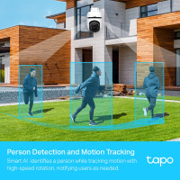 TP-LINK Tapo C500, IP-Sicherheitskamera, Draußen, Kabellos, Zimmerdecke, Schwarz, Weiß, Kuppel
