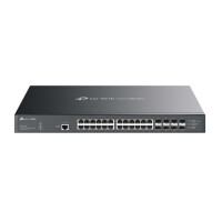 TP-LINK Omada SX3832MPP, Managed, L2+, 10G Ethernet (100/1000/10000), Power over Ethernet (PoE), Rack-Einbau, DIN rail