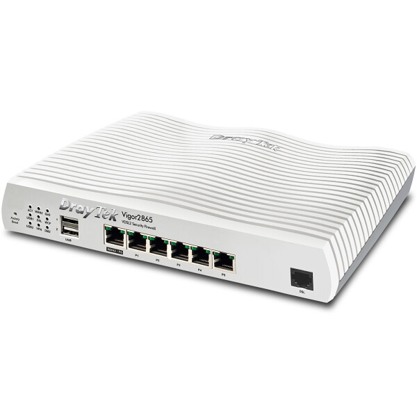 Draytek Vigor 2865, Ethernet-WAN, Gigabit Ethernet, DSL-WAN