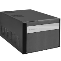 SilverStone SST-SG11B, Small Form Factor (SFF), PC, Schwarz, micro ATX, Mini-DTX, Mini-ITX, ABS Synthetik, Acryl, Stahl, 1x 120 mm