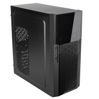 SilverStone PS13, Mini Tower, PC, Schwarz, ATX, micro ATX, Kunststoff, Stahl, Heimbüro