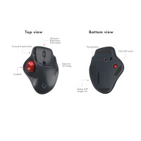 KeySonic KSM-6101RF-EGT, rechts, RF Wireless, 1000 DPI, Grau
