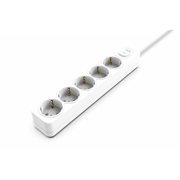 Cian Technology GmbH Inca IPW-44GB, 5 AC-Ausgänge, 230 V, 3680 W, 16 A, Weiß, 1,5 m