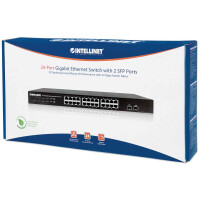 Intellinet 24-Port Gigabit Ethernet Switch mit 2...