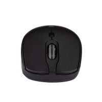 V7 MU350 – Professionelle Wireless-USB-Maus mit geräuscharmen Tasten, Beidhändig, Optisch, RF Wireless, 1600 DPI, Schwarz