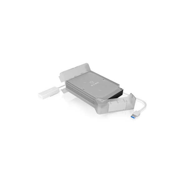ICY BOX IB-AC705-6G, HDD, Serial ATA III, 2.5,3.5", USB 3.2 Gen 1 (3.1 Gen 1) Type-A, 5 Gbit/s, Weiß